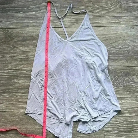 Lululemon Athletica Open Back Tank Powder Blue Yoga Fitness Active Workout - Picture 6 of 6